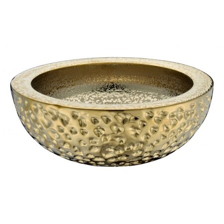Anzzi Levi Vessel Sink in Speckled Gold LS-AZ8199